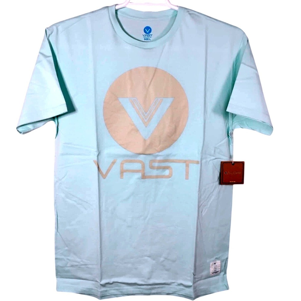 VAST Surf T-Shirt Graphic Print Crew Neck Short Sleeve‎ Tee Size L
